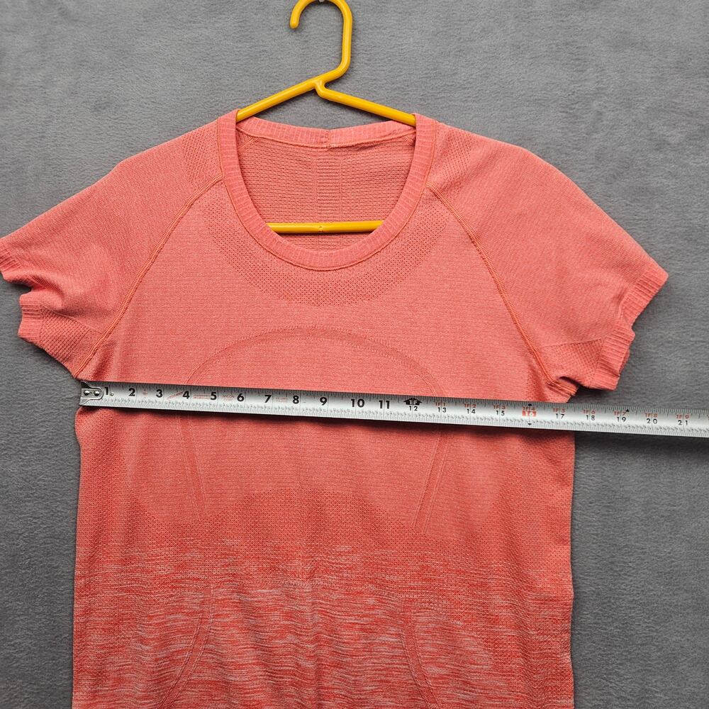 Lululemon Swiftly Tech Short SS Crew Gradient Heathered Alarming Activewear 12 - Picture 5 of 6